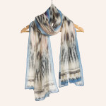 luxury fashion scarf-designer scarf-branded scarf-blue dip dye scarf-fast seller scarf-gauze scarf holiday2016 handmade