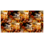 silk wool-scarf-floral print-leaf-fall-winter-fall colors-black-brown-gold-sunset colors-gold-popular-office wear-hot seller-vintage-free shipping