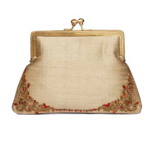 trendy-popular-purse-clutch-bag-evening-weddin-party-beige-100silk-rawsilk-slubsilk-emebllished-goldwork-designer-trendy-fashion-new-freeshipping-california-vintage